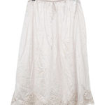 Vintage Warners Floral Fantasies Slip Skirt Sz M White Size M Photo 0