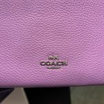 Coach Purple Leather Wallet Photo 7