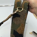 Moyna Fully Beaded Satin Back‎ Camouflage Skull Crossbody Gold Photo 7