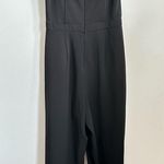 XScape 🆕  Over-The-Shoulder Scuba Crepe Jumpsuit Black Sz 8 NWT Photo 1