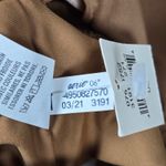 Aerie  Triangle Bikini Top Tan Ruffle Straps Lace Up Back Size L Photo 6