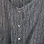 Woolrich  Black textured light weight Button-Up Blouse XS #711 Photo 3