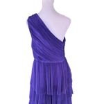 Anthropologie Hutch x  - Xala One-Shoulder Tiered Pleated Tulle Maxi Dress Sz 6 Photo 6