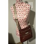 Franco Sarto Red Courier Purse Crossbody Burgundy Wine Casual Satchel 5 Pocket Photo 7