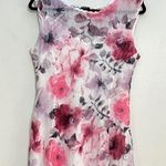 Komarov Floral Print Sleeveless Asymmetrical Tiered Dress Size L Photo 4