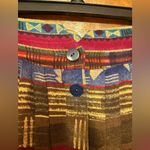 Escada by Margaretha Ley Vintage Berry Pleated Wool Aztec Tribal Full Skirt Size 38 Photo 1