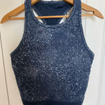 Lululemon  Ebb to Street Cropped Tank Distorted Noise Mineral Blue Pastel Blue 10 Photo 0