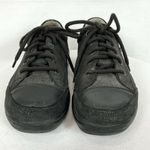 Women's Finn Comfort SoHo Germany Black Leather Sneaker Sz 41/10 Silver Sparkles Photo 1