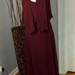Mori Lee Elegant Burgundy Evening Gown Photo 0