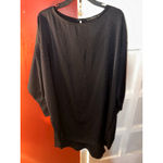 ZARA  Basic Black Jacquard Dot Shift Dress with Gold Button Cuffs Size M Photo 2