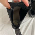 Capelli New York women's black glossy rubber ankle rain boots stretch slip on 11 Photo 5