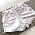NY & Company White Linen Cotton Drawstring Beach Shorts Size Medium Photo 3