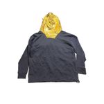 J.Crew NWT Women J.‎ Crew Blue Gold Foil Hood Quarter Zip Sweatshirt Hoodie S Anorak Photo 6