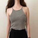 Brandy Melville black and white striped tank  Photo 1