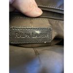 vintage‎ Ralph Lauren Deep Chocolate Brown Purse Crossbody gold clasp Photo 6