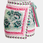 Micas  floral print wrap knot mini skirt Photo 0