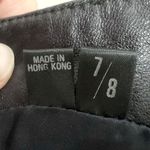 Michael Hoban North Beach Leather Dress Vintage 80’s Black Sz 7/8 New Sleeveless Photo 3