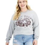 Love Tribe  Womens Top T Shirt New York Tiger 1985 Long Sleeve Gray 2X Photo 0