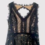 Heartloom Sienna Lace Fit and Flare Black Eyelash Mini Dress Size Medium NEW Photo 4