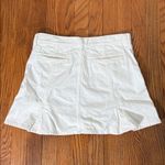 Madewell Denim Pleated Mini Skirt A-line Tile White Size 26 Photo 2