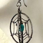 Steampunk Dream Catcher Earrings Sterling silver Photo 8