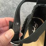 Free People Black Teagan Huarache Wooden Wedge Woven Shoes Size 41 Photo 7