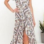 Lulus Lulu’s Bohemian Maxi Wrap Dress/Robe Photo 0
