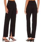 We Wore What  Mom Slit Straight Black Jean Photo 1