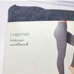 A New Day Gray Workout Leggings Stretch Fitted Fold-Over Waistband Size S NEW! Photo 2