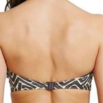 Fantasie Bikini Top Women 38DD San Marino Twist Bandeau Gray Underwire Geometric Size undefined Photo 1