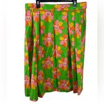 Modcloth NWT x Marisol Muro Green Floral Cat Skirt Size 6 Photo 3