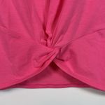 Athleta  Dark Pink Tie Knot Front Athletic S/S Shirt Size Small EUC #0352 Photo 2