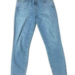 AGOLDE Sophie Light Wash Mid Rise Crop Jeans Raw Hem Size 27 Revolve Photo 0