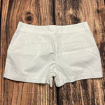 Loft Ann Taylor Women's White Chino Shorts Size 4 Casual Photo 3