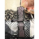 Victoria's Secret  Black Silver Hearts Tank Top Cami Pajama Top Shirt Size XL Photo 8