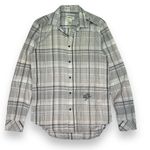 Diesel  Slim Fit Plaid Button Down Shirt Womens Medium Gray‎ Photo 0