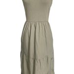 Maurice's Tiered Tank Midi Dress Olive Sage Green Photo 2