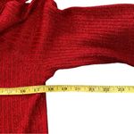 Cable & Gauge  Red Metallic Pullover Cowl Neck Sweater Size XL Photo 9