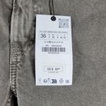 ZARA The Straight Cropped Womens Jeans US 4 / EU 36 Khaki Med Wash Mid Rise New Photo 6