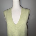 Sunday in Brooklyn  Antgropologie Pale Lime Green V Neck Sweater Vest Dress XS Photo 2