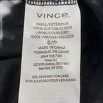 Vince  Striped Side Tie T-Shirt Long Sleeve Midi Dress Black & Cream Size SMALL Photo 11