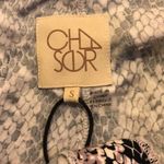 Chaser  Black & White Python-like Design Pants Photo 3