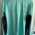 PINK - Victoria's Secret  Quarter Zip Pullover Top Teal Black Athletic Photo 2