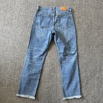 J. Crew Blue Denim Slim Boyfriend Fit Jeans Womens Mid Photo 1