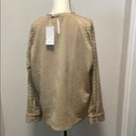 Tan and Cream Boxy Long Sleeve Sweatshirt Size XL Photo 3
