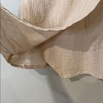 Free People NWT  boogie down soft breathable mini dress in tan color strapless Photo 7