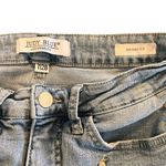 Judy Blue  Sz7/28 Skinny Fit Embroidered Stars Light Blue Jeans Raw Hem JB88265 Photo 9