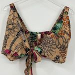 Raga Women's Sapana Bralette Printed Tie Front Top Size Large NWT Photo 2