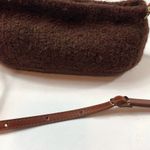 Vintage Brown Felted Wool Crossbody Bag Photo 7