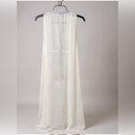 Steve Madden White cardigan and or duster or cover-up, with Red and Blue Trim Photo 1